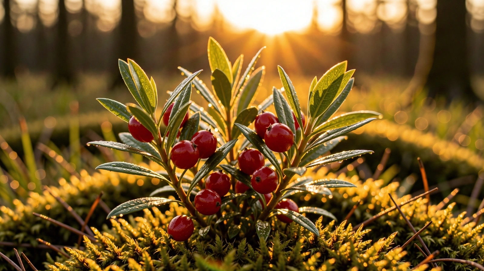 Naturalne składniki botaniczne w świetle poranka